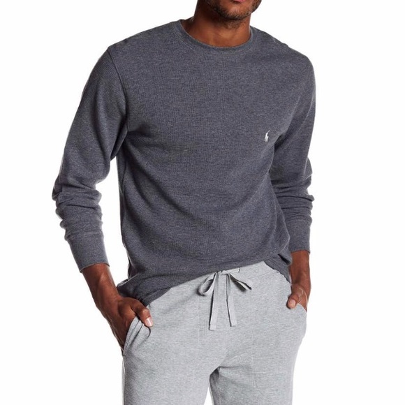 Polo Ralph Lauren Other - Polo Waffle Knit Long Sleeve Crew Neck Tee